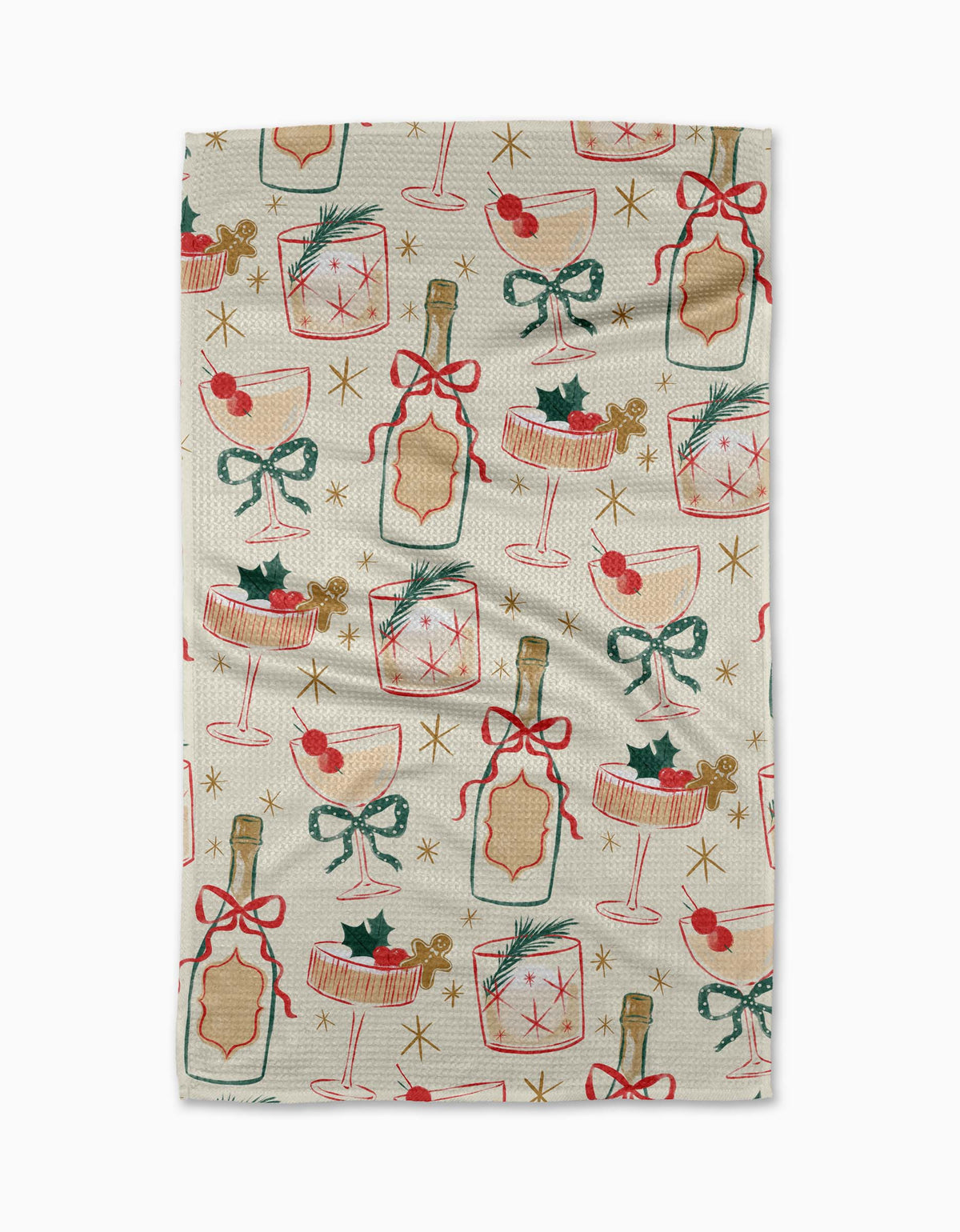 Christmas Cocktails Tea Towel