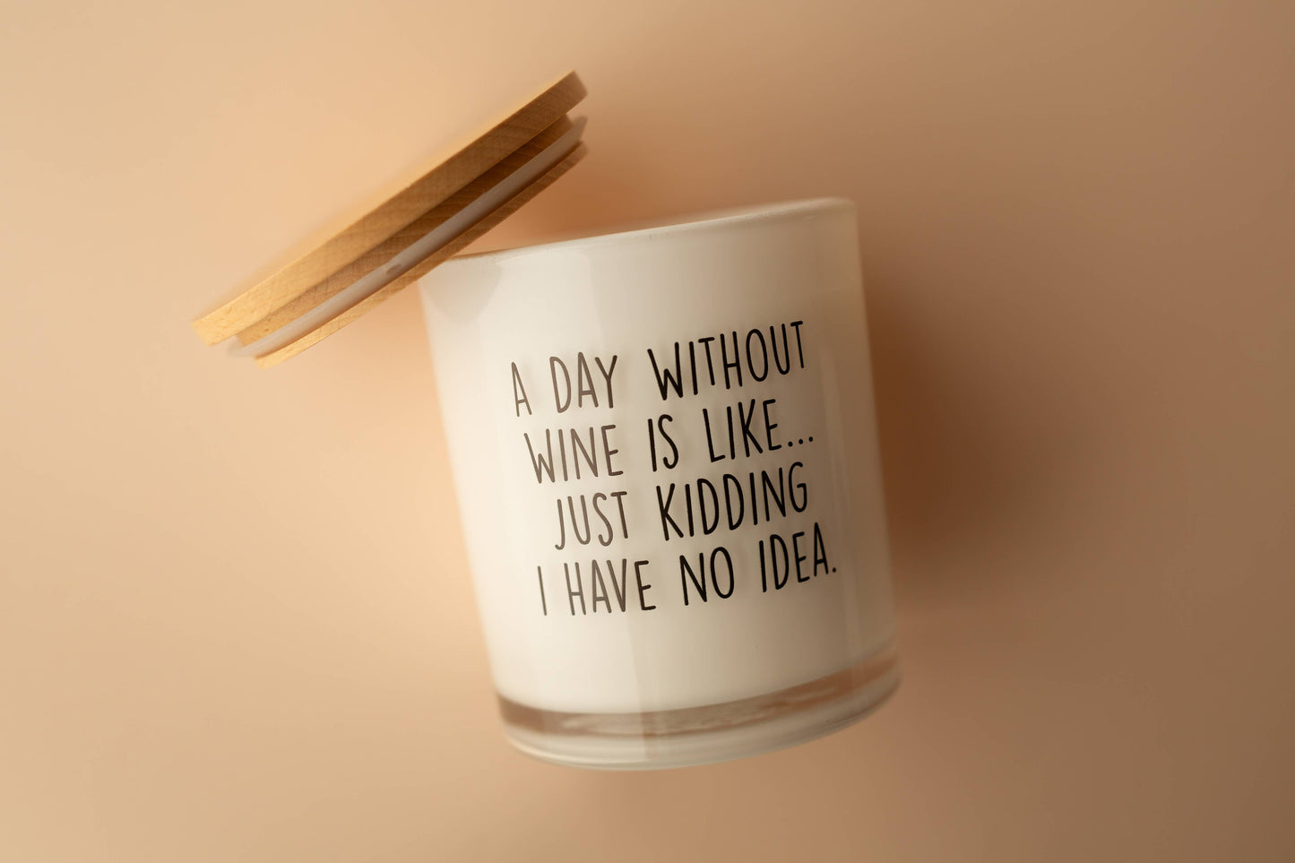Day Without Wine Funny Soy Candle