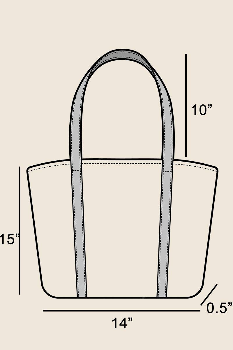 Single Flower Crochet Knit Tote Bag