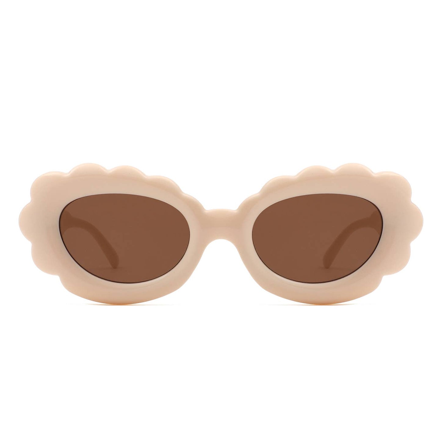 Round Cloud Tinted Fashion Oval Sunglasses