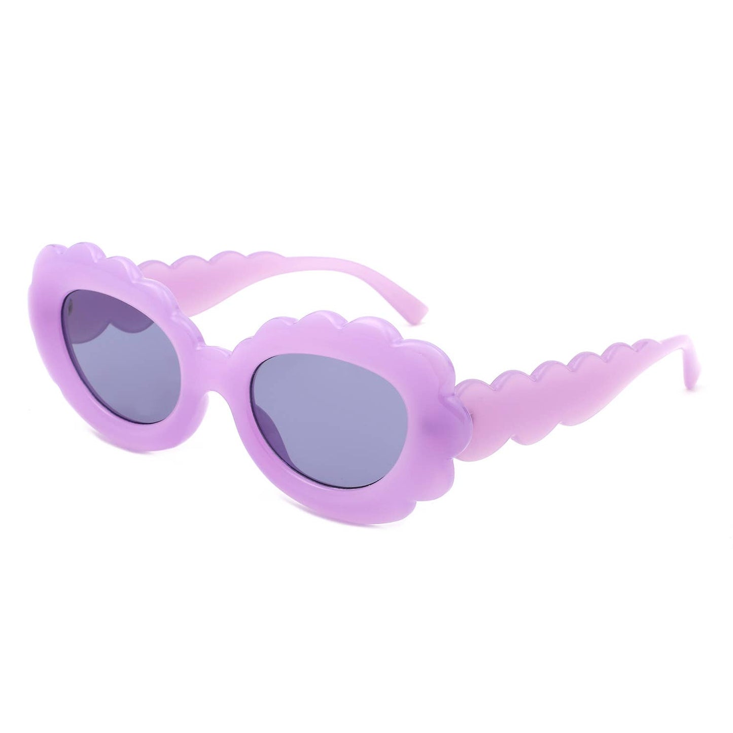 Round Cloud Tinted Fashion Oval Sunglasses