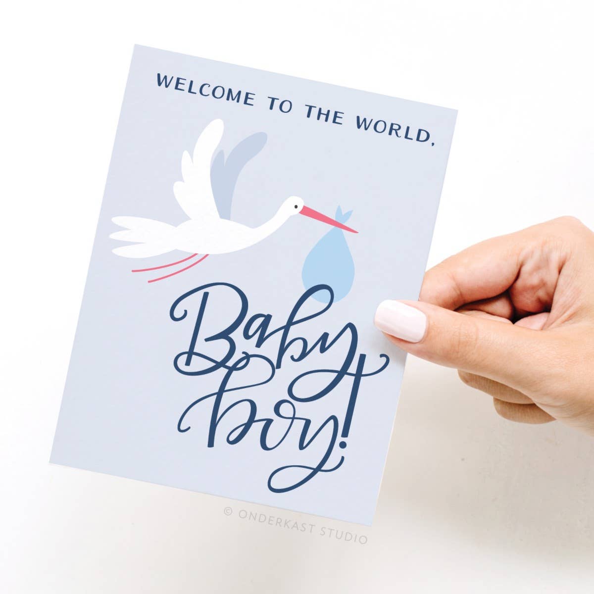 Welcome to the World, Baby Boy! Greeting Card