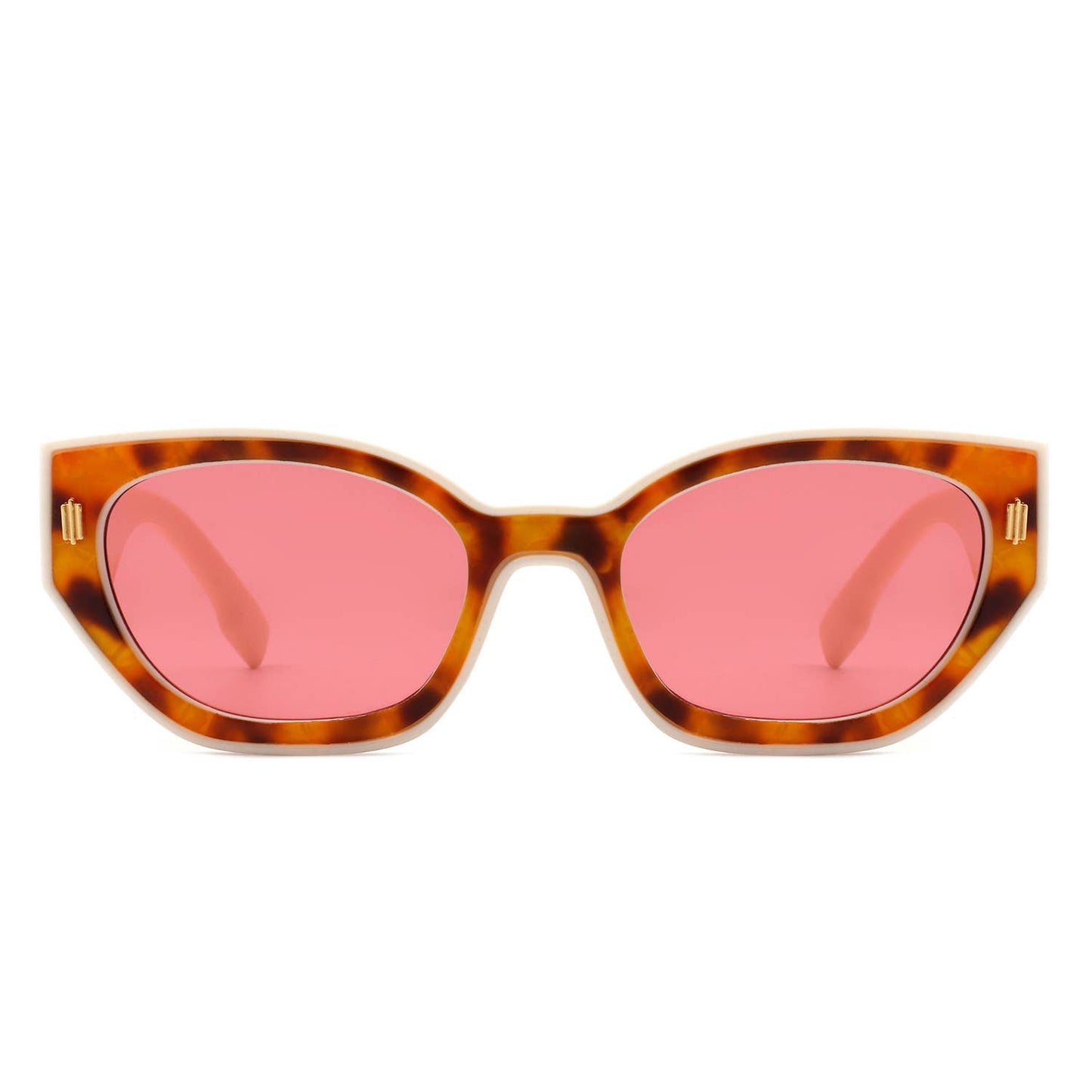 Women Retro Round Fashion Narrow Cat Eye Sunglasses