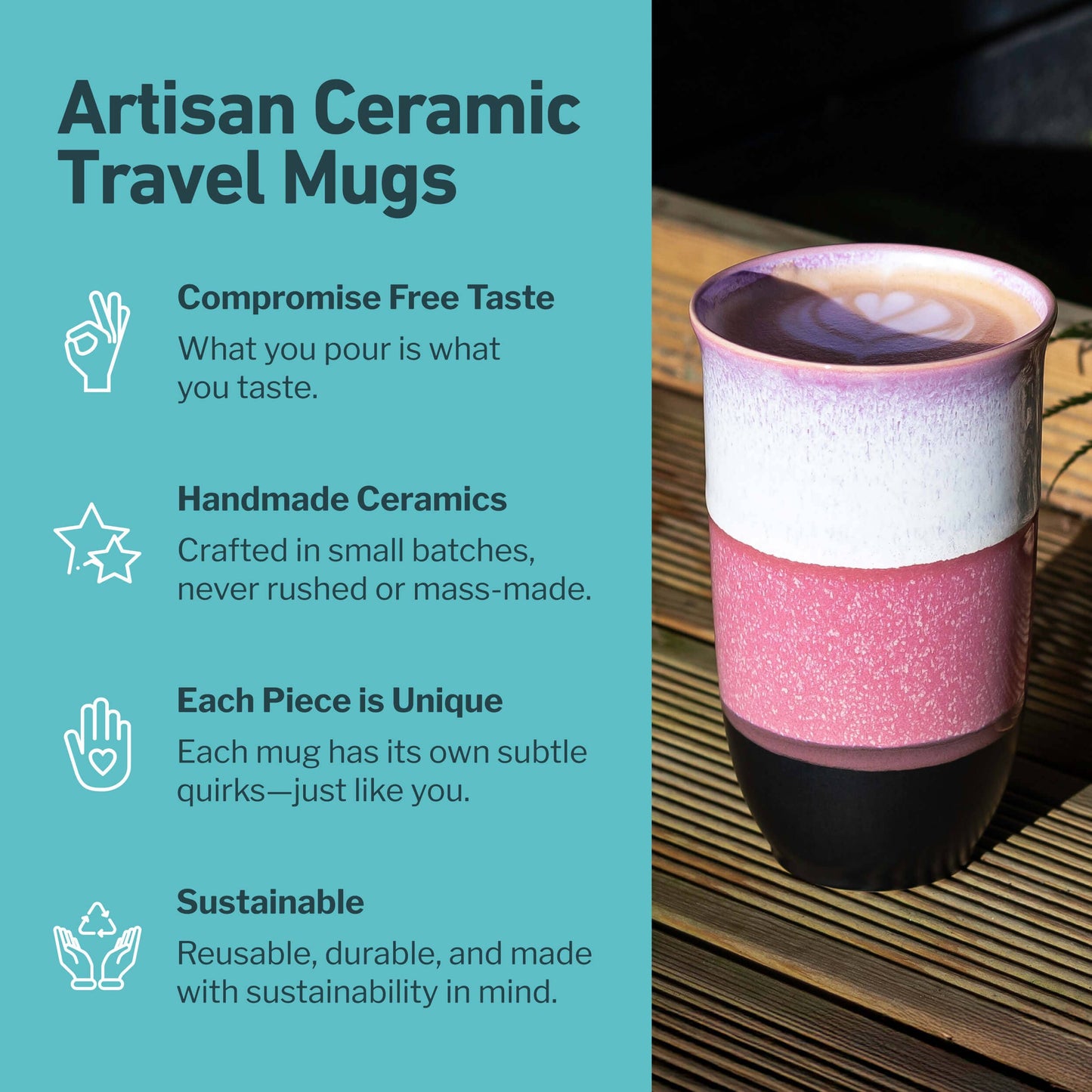 Eclipse Ceramic 16 oz Travel Mug