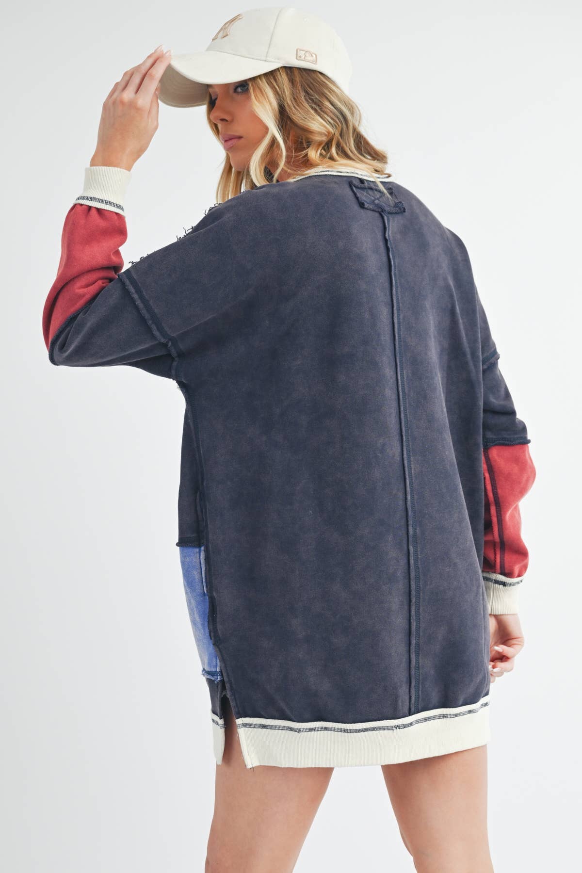 Rugby Color Block Stripe Sweatshirt