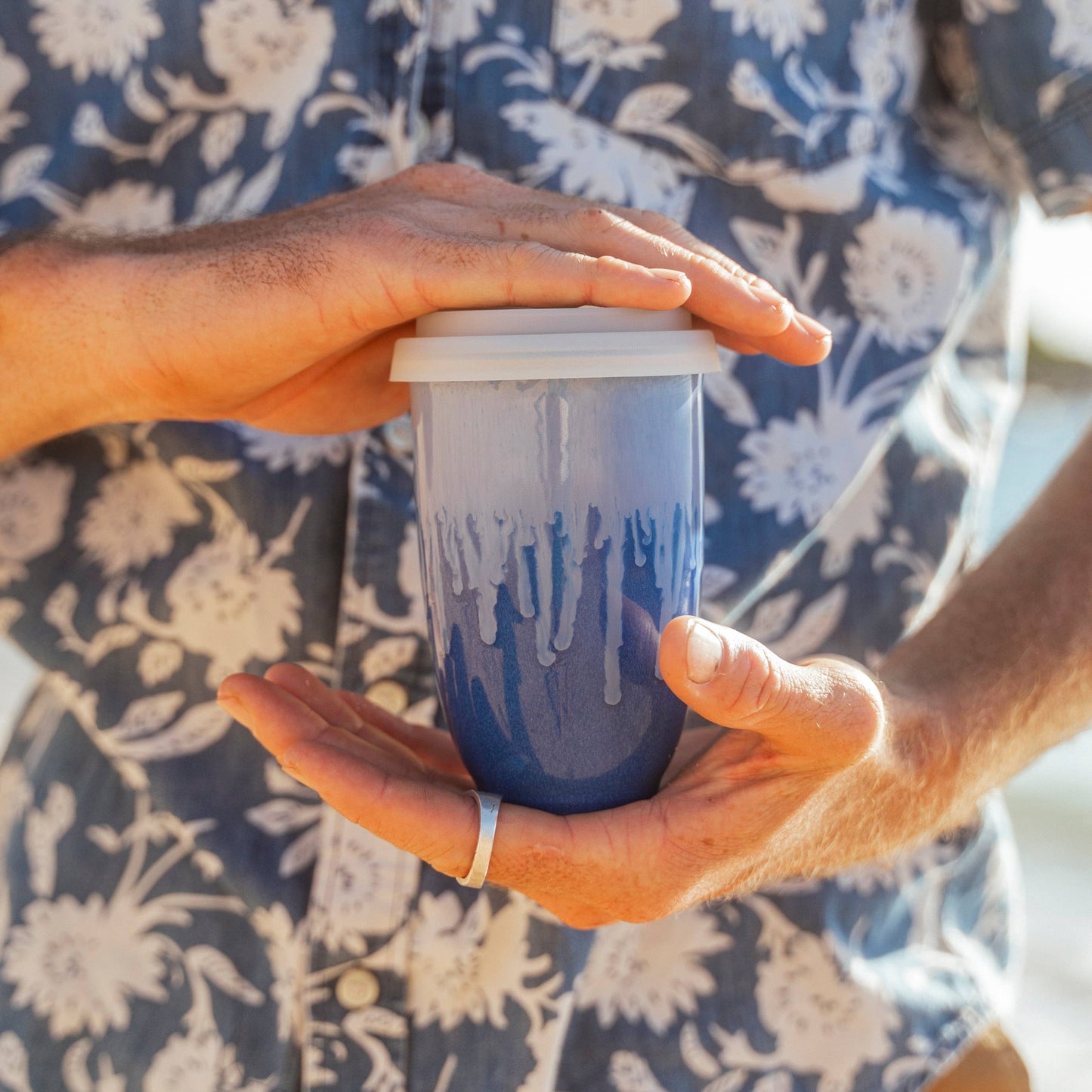Neptune Ceramic 16 oz Travel Mug