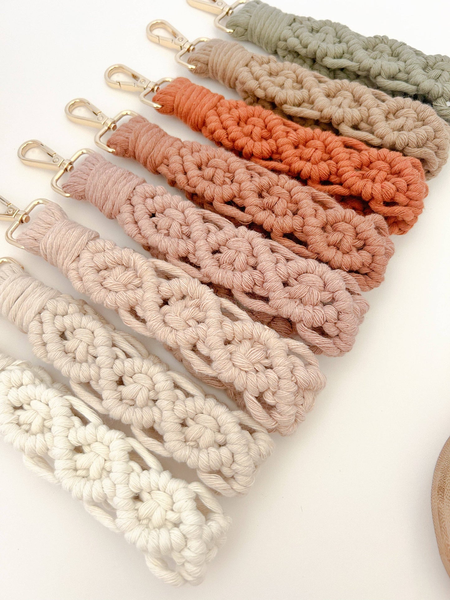 Boho Diamond Macrame Wristlet