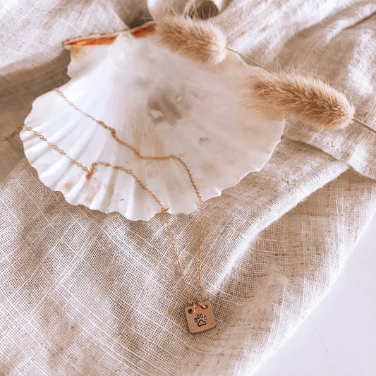 Mini Paw Print Necklace