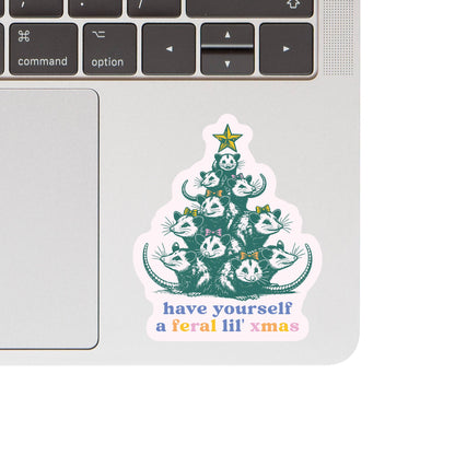 Feral Xmas Sticker