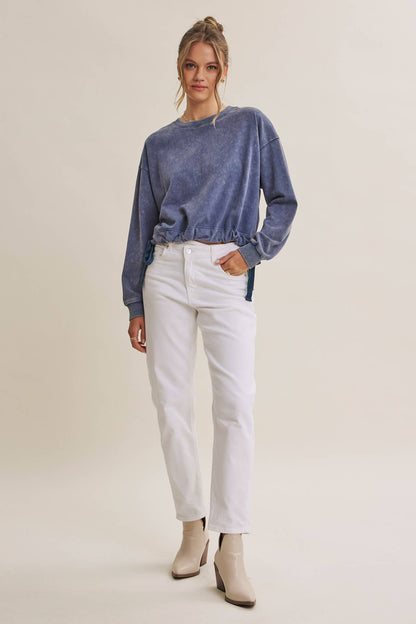 Soft Faded Mineral Wash Sweatshirt