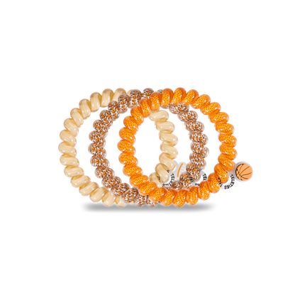 Spiral Hair Coils | Large | Basketball Hair Ties