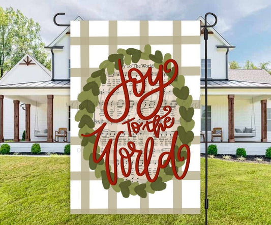 Joy to the World Garden Flag