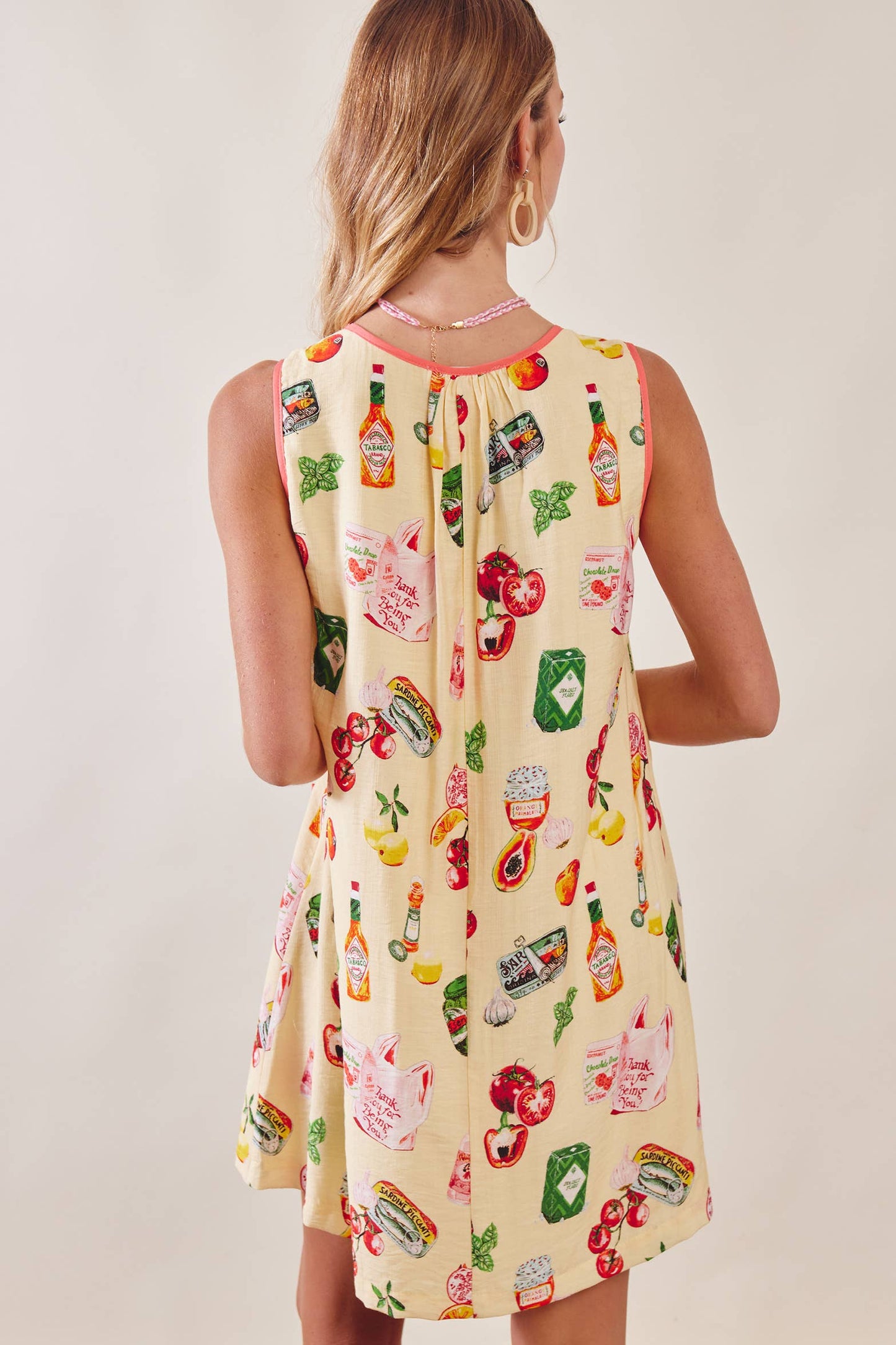 Printed Pocket Shift Dress