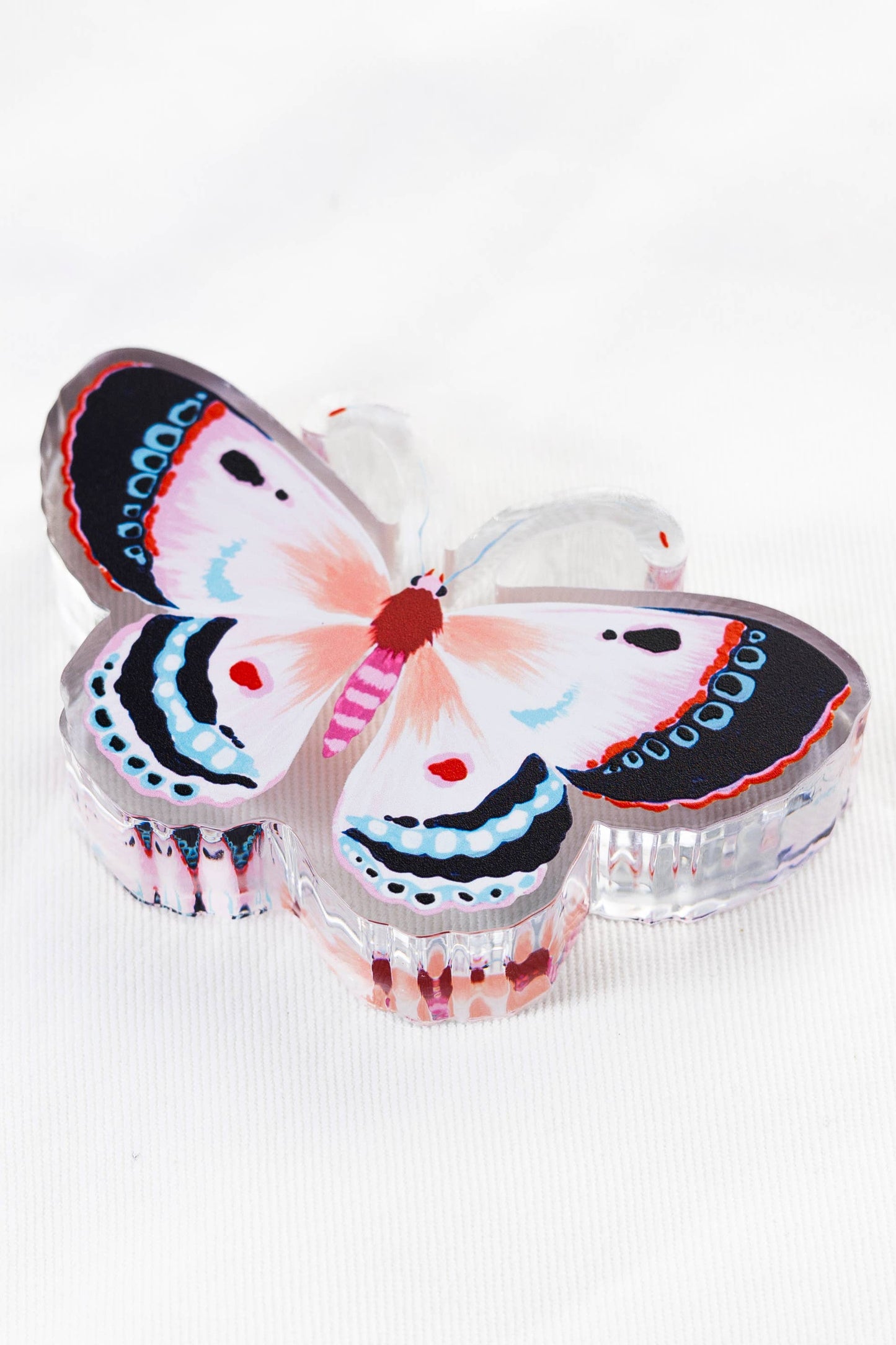 Pink Butterfly Acrylic Napkin Weight