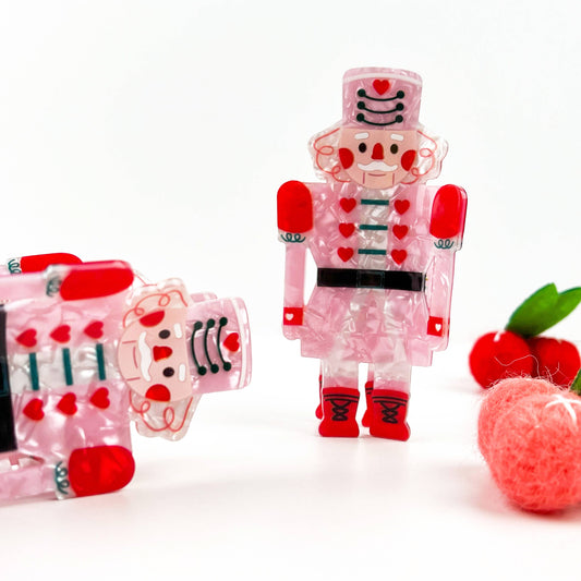 Sweet Pink Nutcracker Claw Clip