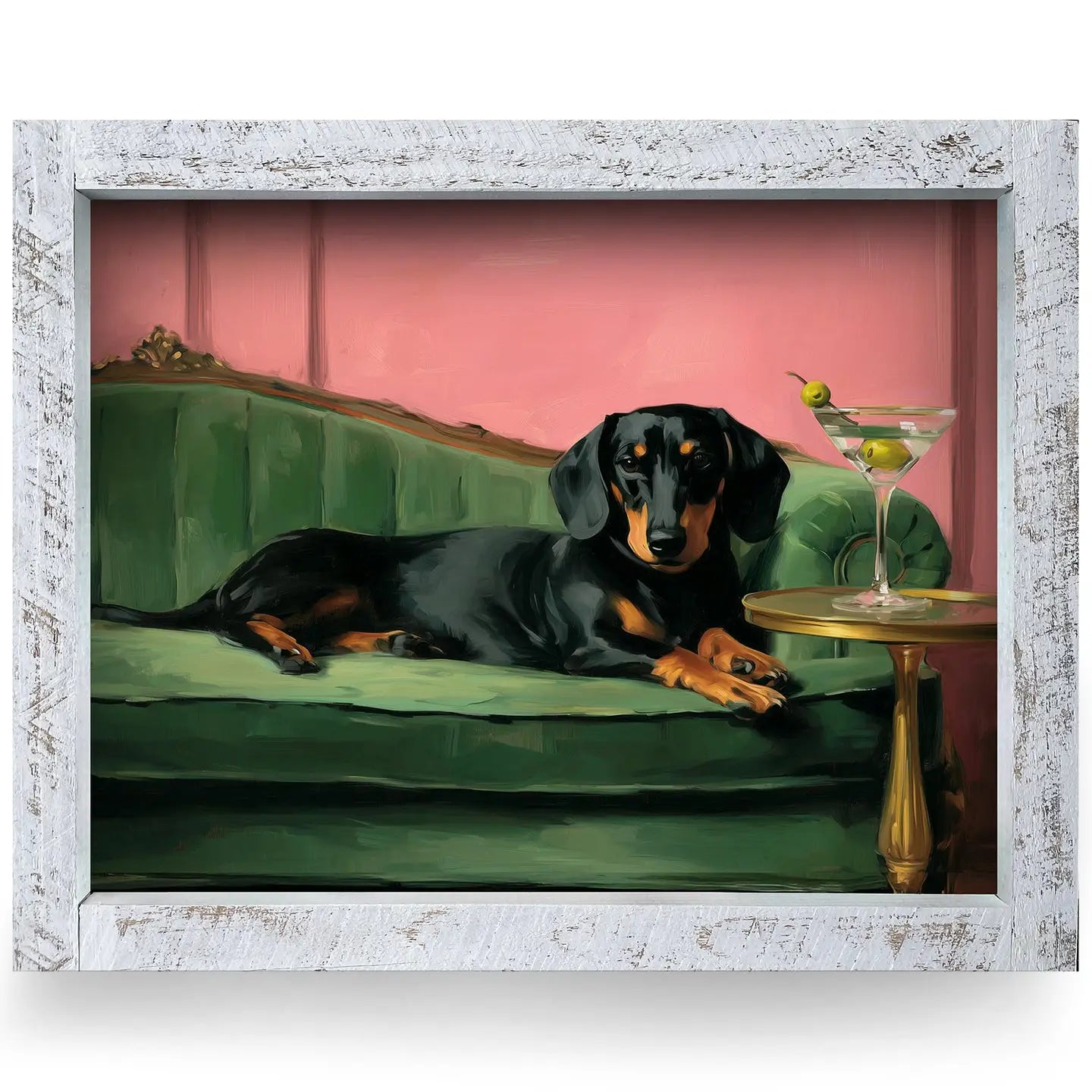Dachshund & Dirty Martini