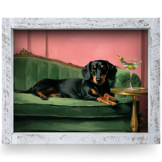 Dachshund & Dirty Martini