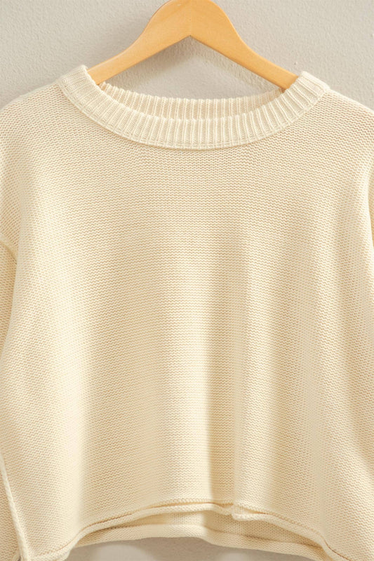 Cropped Oversized Sweater