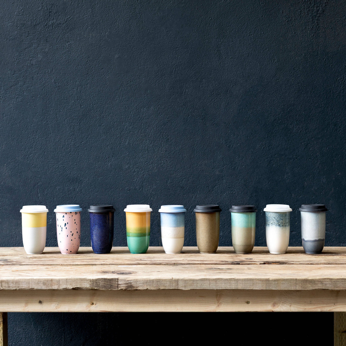 Blossom Ceramic Travel Cup 16oz | Reusable Coffee Tumblers