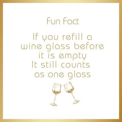Fun Fact Linen-Feel Cocktail Napkins