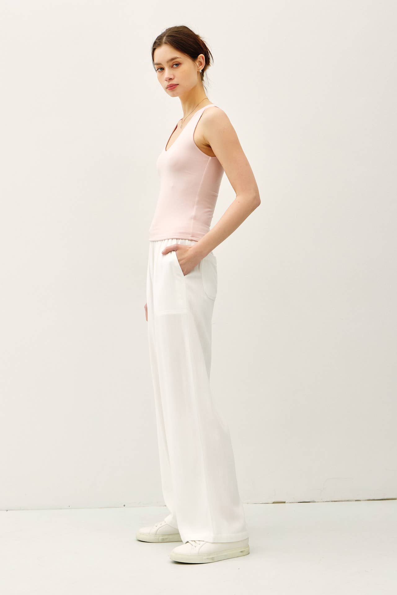 Basic Full Length V-Neck Tank