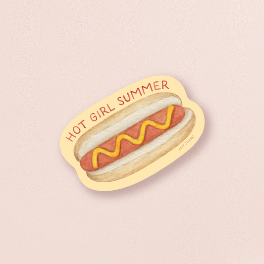 Hot Girl Summer Hot Dog Sticker