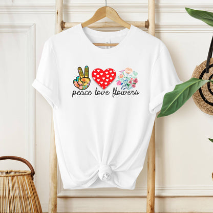 Peace Love Flowers Shirt, Wildflowers Shirt