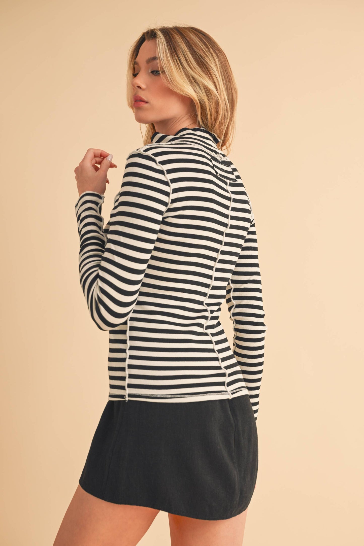 Tarah Mock Neck Top