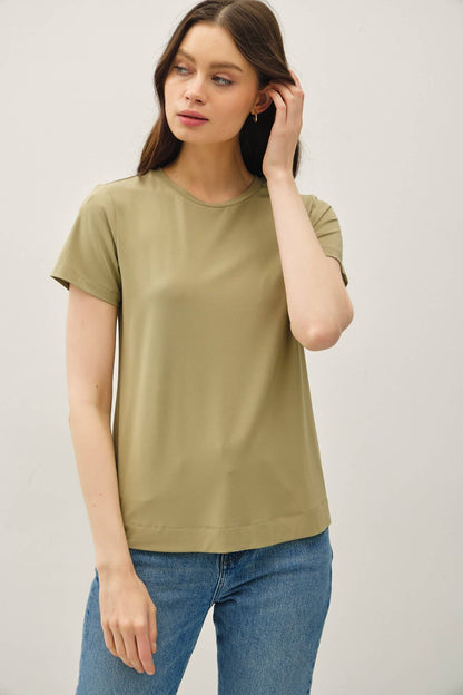 Bamboo Basic Round Neck T-Shirt