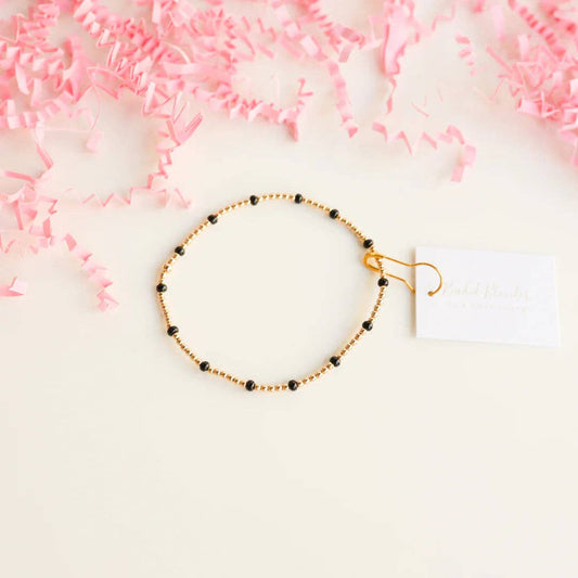 Black Dainty Poppi Bracelet