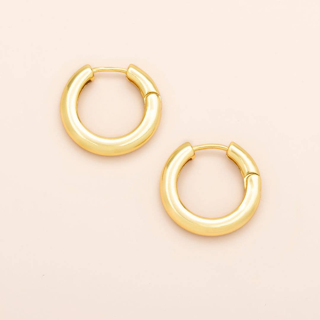 Refined Earring Collection - Med Stellar Hoop/Gold Vermeil