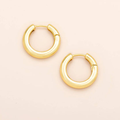 Refined Earring Collection - Med Stellar Hoop/Gold Vermeil