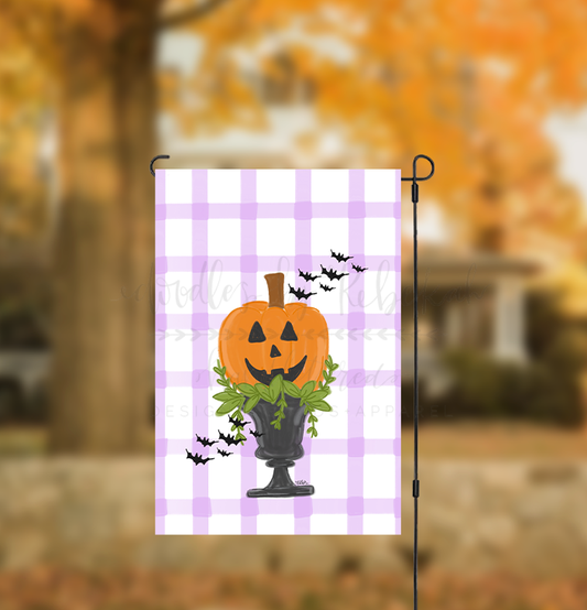 Jackolantern Topiary Garden Flag