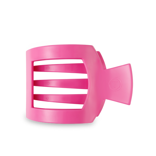 Square Flat Hair Clip | Large | Paradise Pink