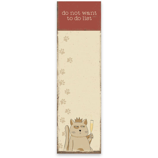 Do Not Want To Do List List Pad