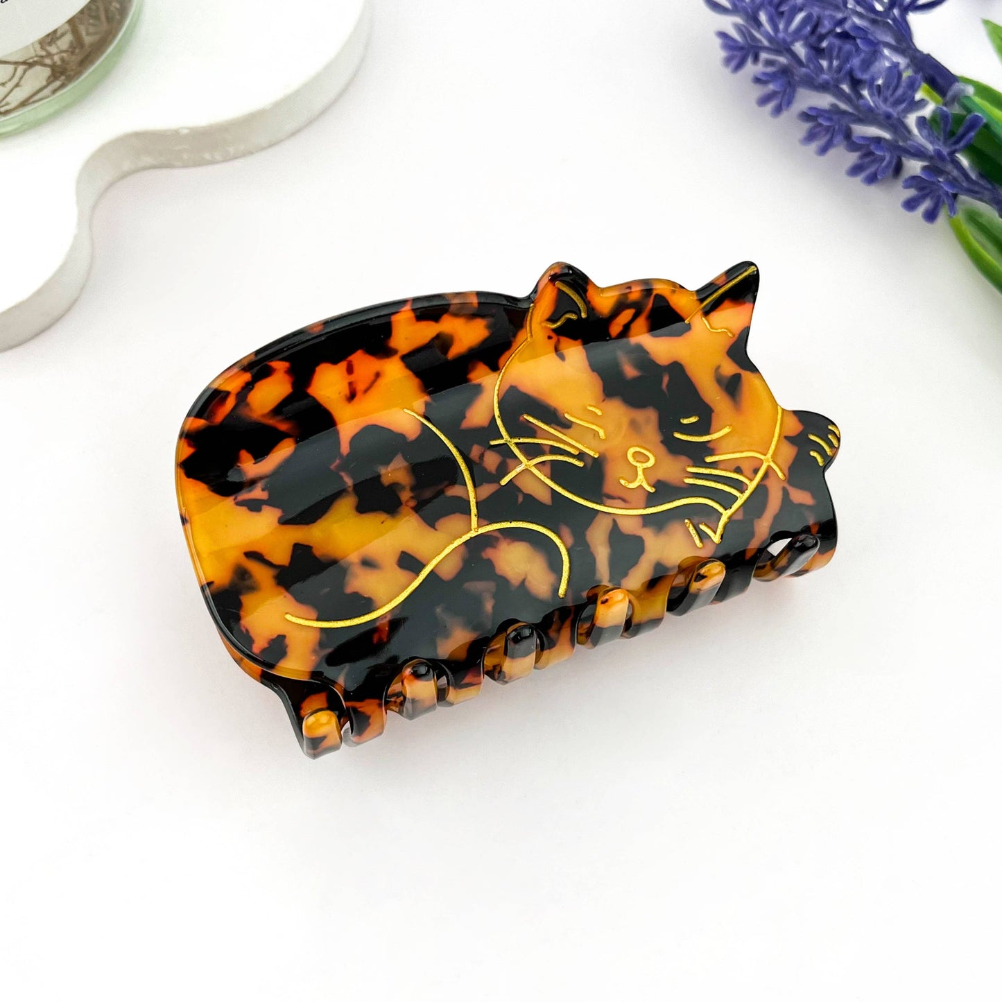 Sleeping Cat Claw Clip