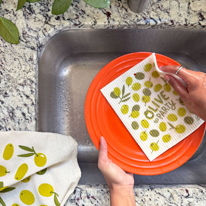 Olives Sponge Cloth