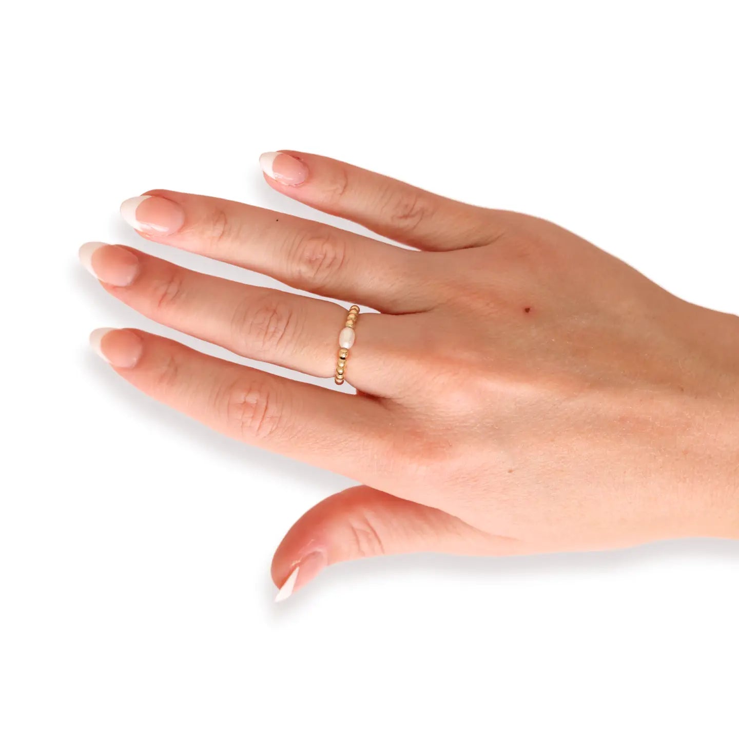 Haley Pearl Ring in Gold