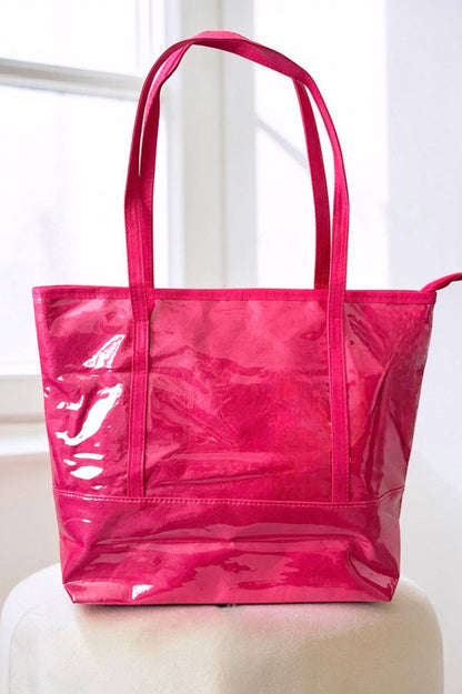 Hot Pink Shoulder Strap TOTE BAG