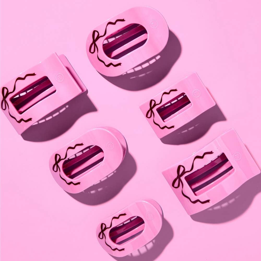 Just Add a Bow | Medium | Flat Rectangle Hair Clip