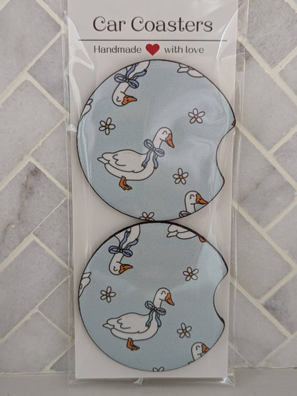 Silly Goose Car Coasters
