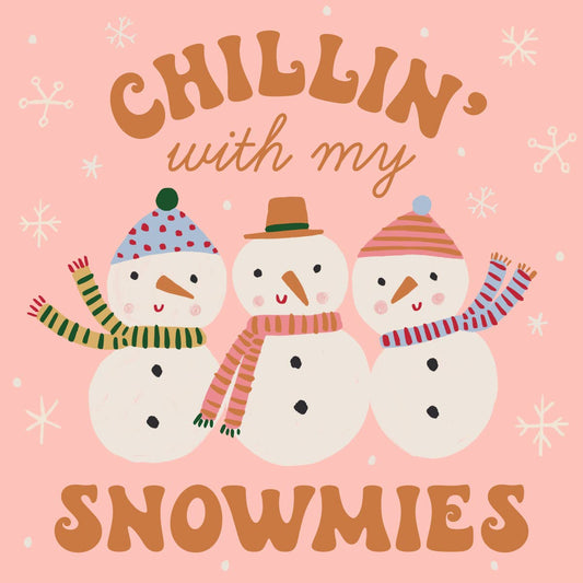 Holiday Cocktail Napkins | Chillin With My Snomies