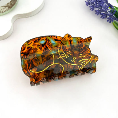 Sleeping Cat Claw Clip