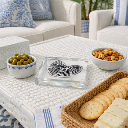 Black Bow Acrylic Napkin Weight