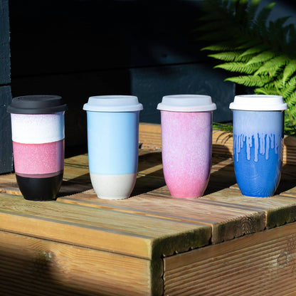 Coastal Drift Ceramic 16 oz Travel Mug