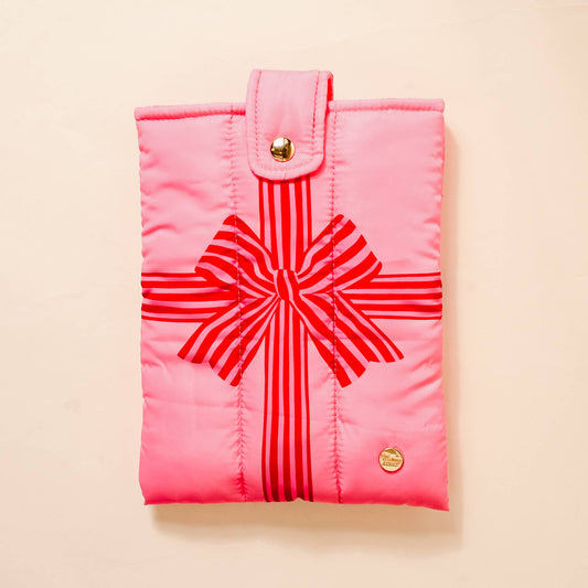 Book Cover - Holiday Gift Bow Red