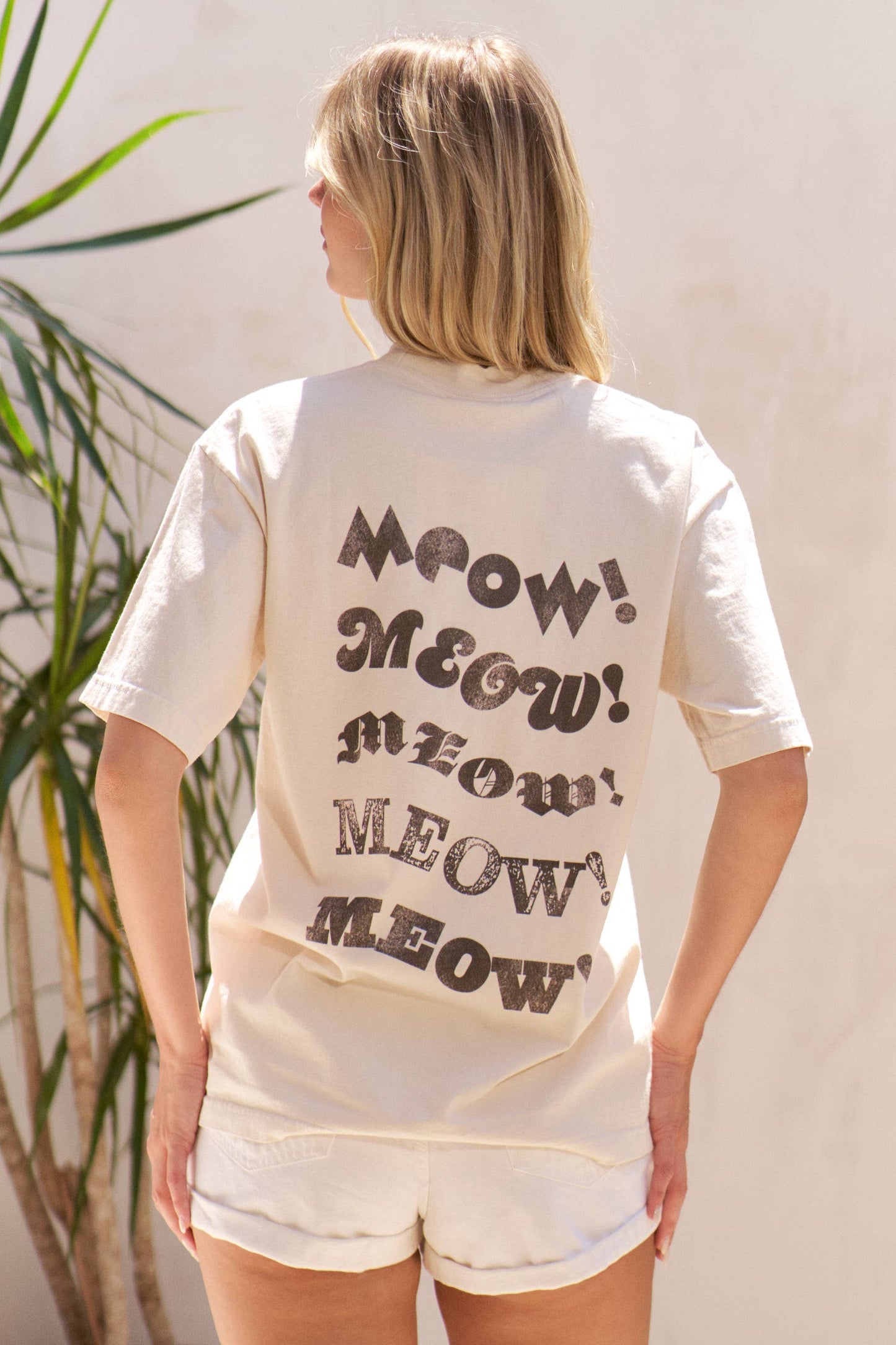Two Cat Meow Graphic Tee