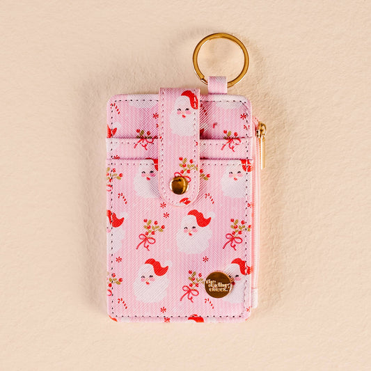 Keychain Wallet - Holly Jolly Santa