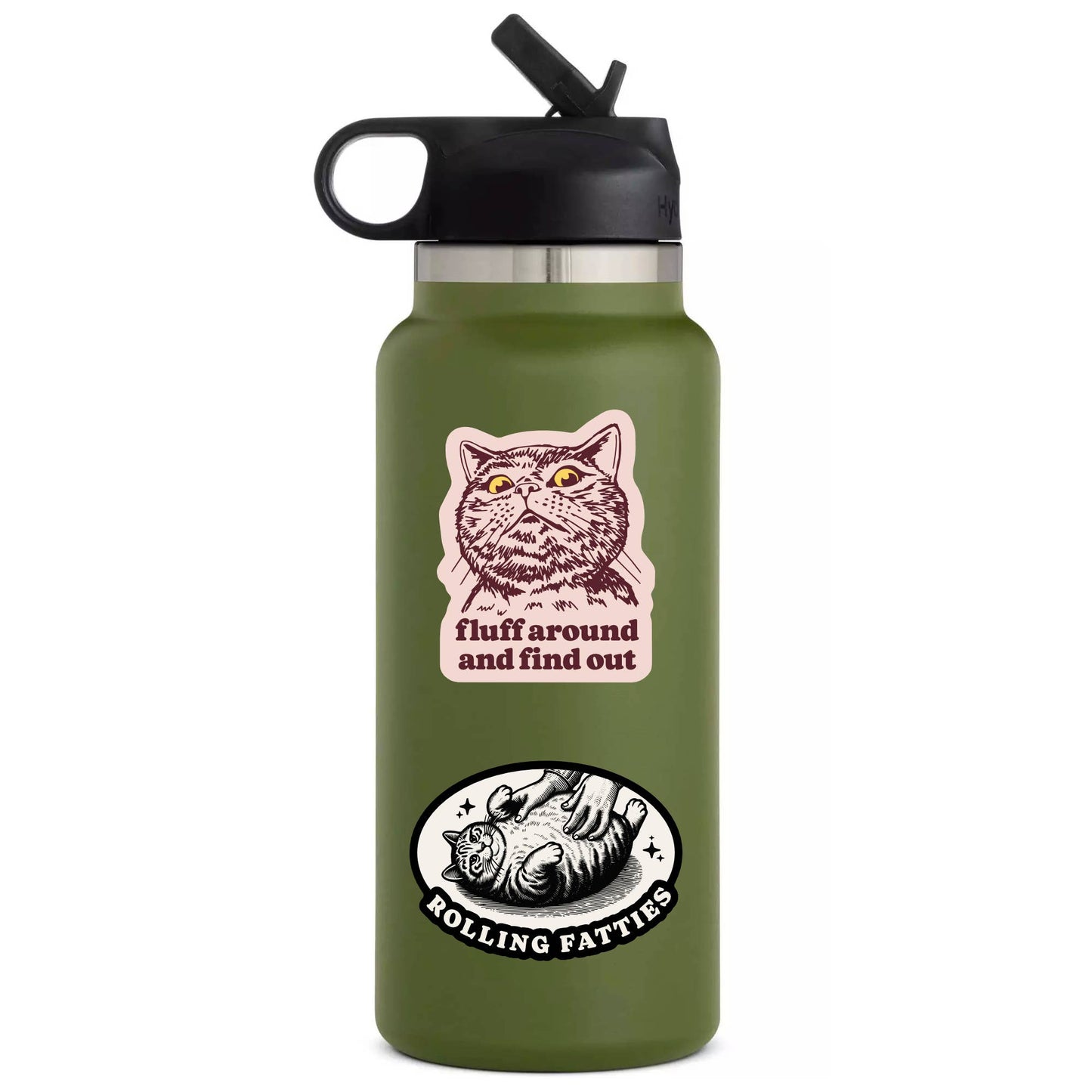 Fat Cat Feline Kitty Sticker