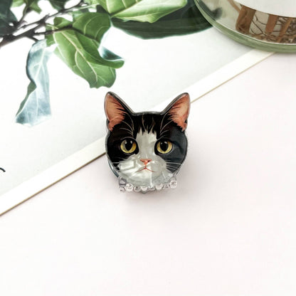 Mini Cat Print Claw Clip